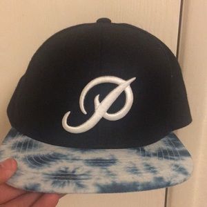 Primitive skateboarding snap back hat